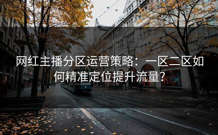 网红主播分区运营策略：一区二区如何精准定位提升流量？