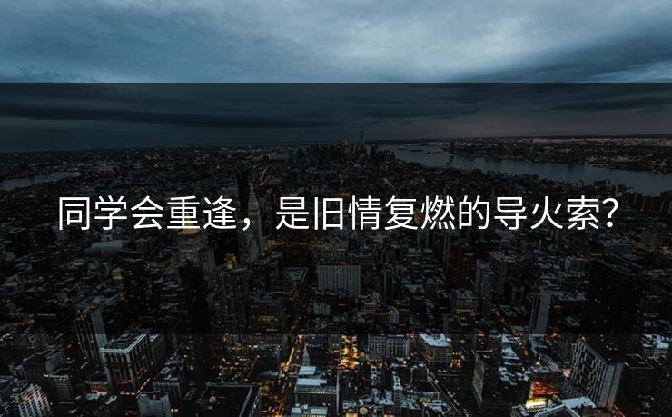 同学会重逢，是旧情复燃的导火索？  第1张